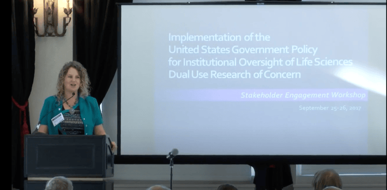 Stakeholder Engagement Workshop on the Implementation of the United States Government Policy for Institutional Oversight of Life Sciences Dual Use Research of Concern: Workshop Report