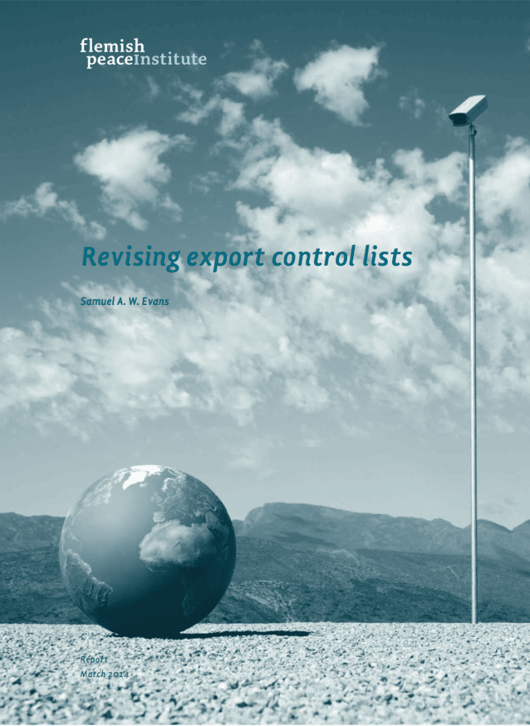 Report on Multilateral Export Control List Modification Processes Published